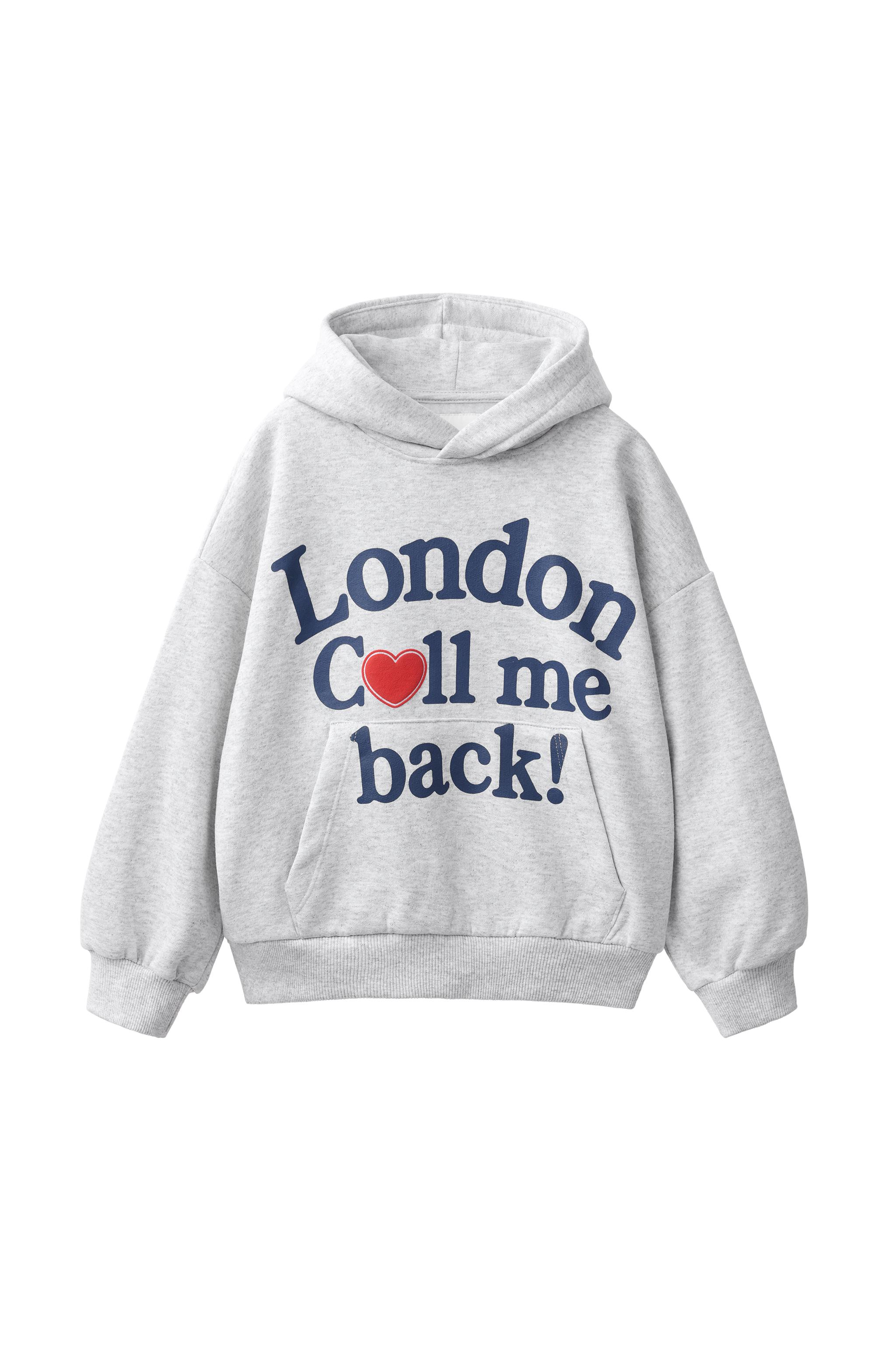 SUDADERA CAPUCHA ESTAMPADO TEXTO