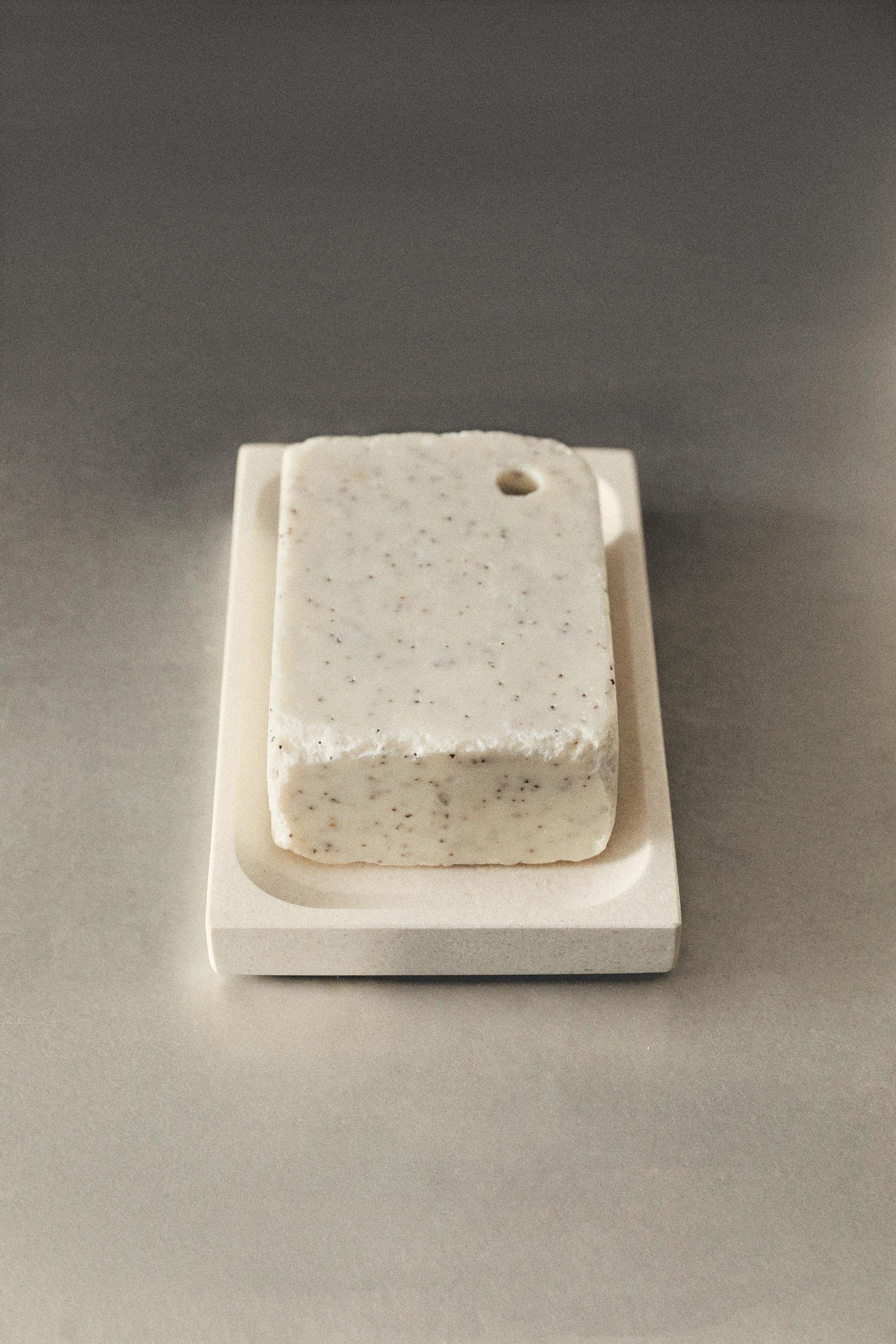 PORTE-SAVON MARBRE BLANC