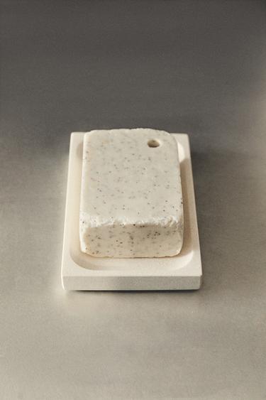 WHITE MARBLE SOAP DISH - white by Zara