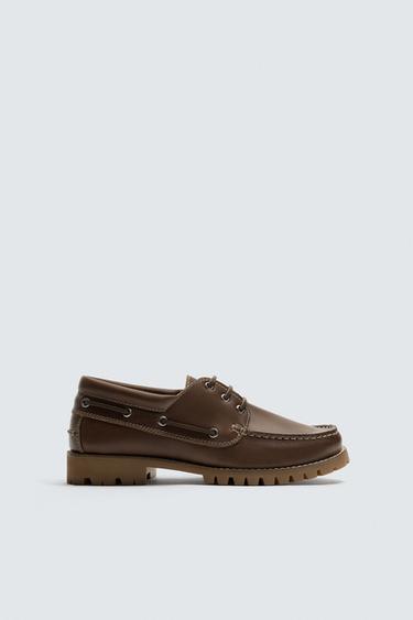SABATES NÀUTIQUES DE PELL - Marró de Zara