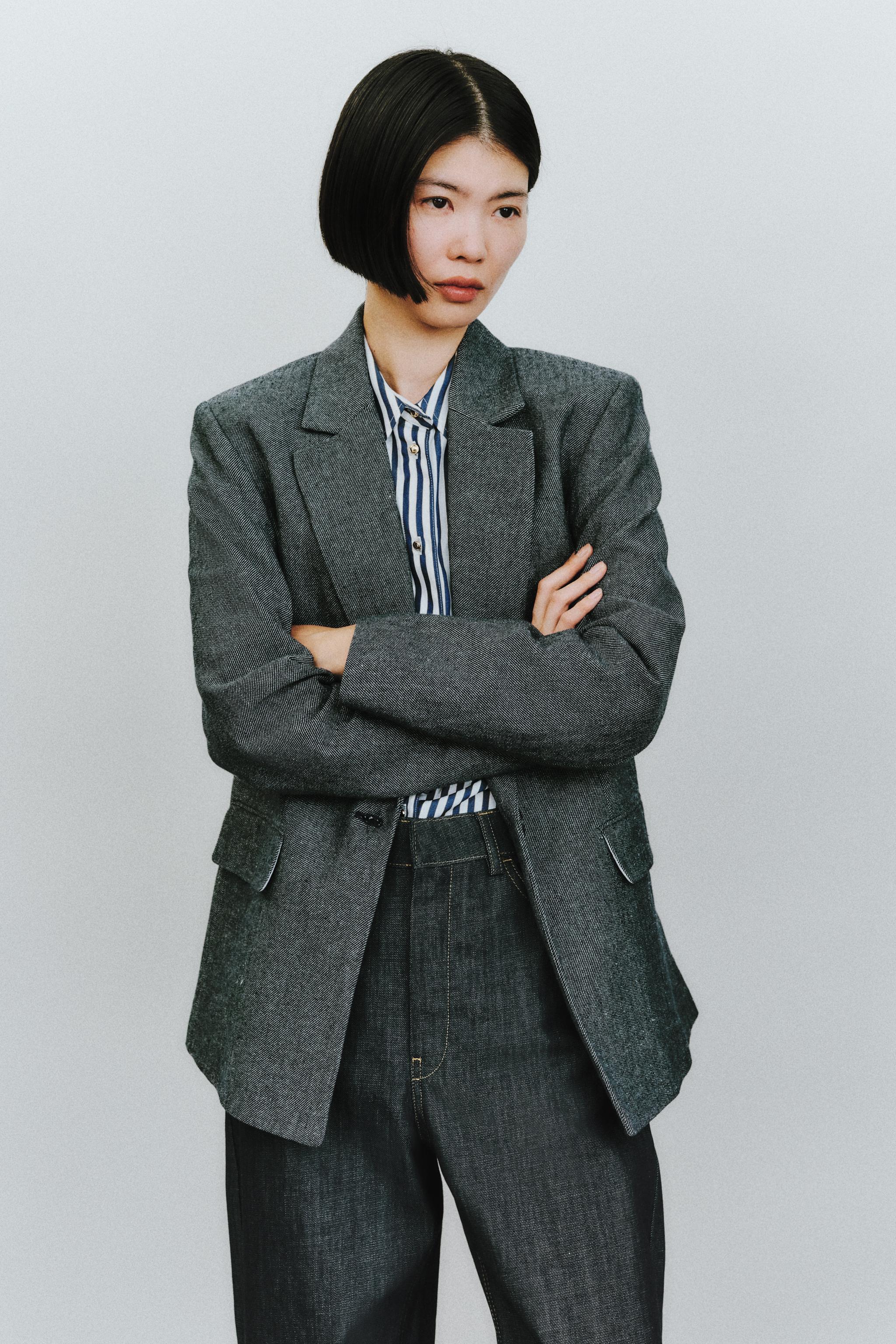 ZARA ネイビー ブレザーセットアップ⭐︎140cm ブレザー ネイビー（紺）系 L ZARA(ザラ) ジャケット(レディース