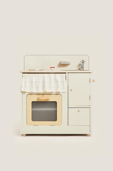 CHILDREN'S WOODEN PLAY KITCHEN - Cream by Zara - Image 0