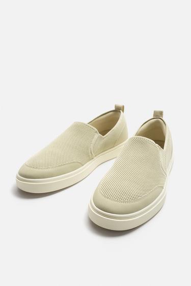 LACELESS TRAINERS - Bone White by Zara - Image 5