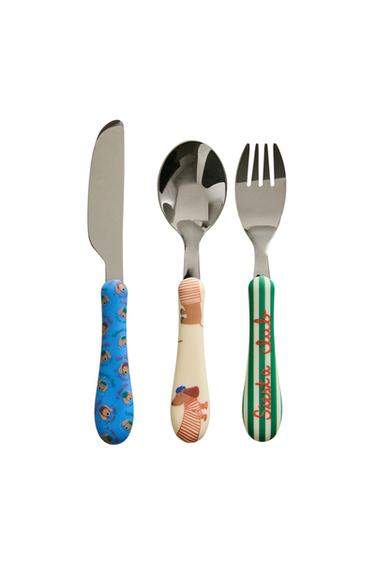 SET POSATE BAMBINI CANI (SET DA 3) - Multicolore di Zara