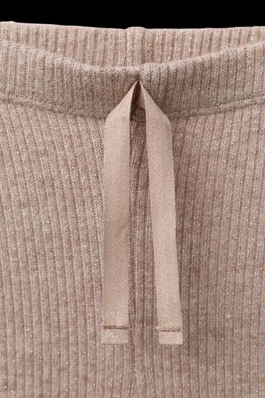 SHINY FLARE LEGGINGS - camel by Zara