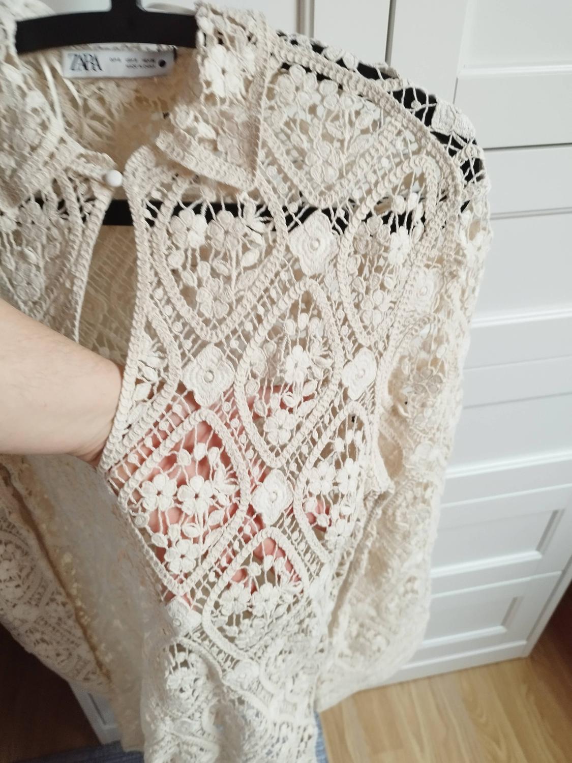 ZW COLLECTION CROCHET MINI DRESS - Image 5
