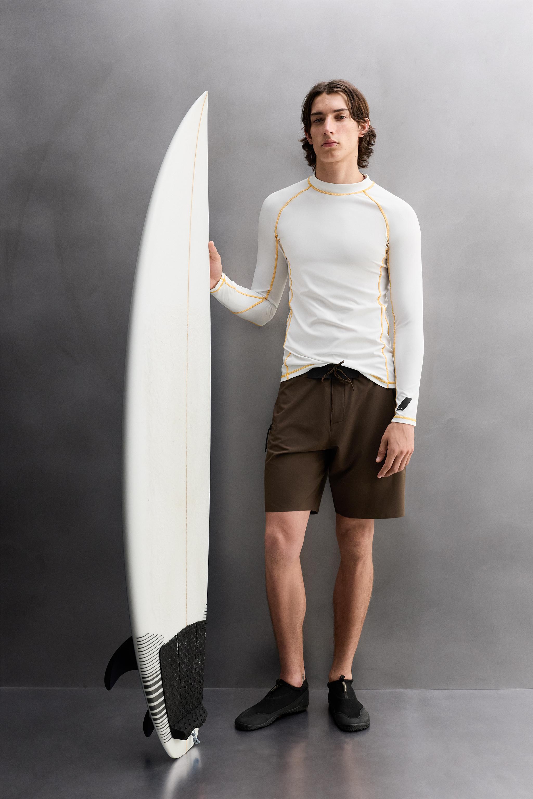T-SHIRT DE SURF UPF40+ À MANCHES LONGUES
