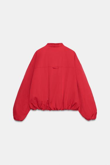 ZW COLLECTION BOMBER JACKET - Red by Zara - Image 3