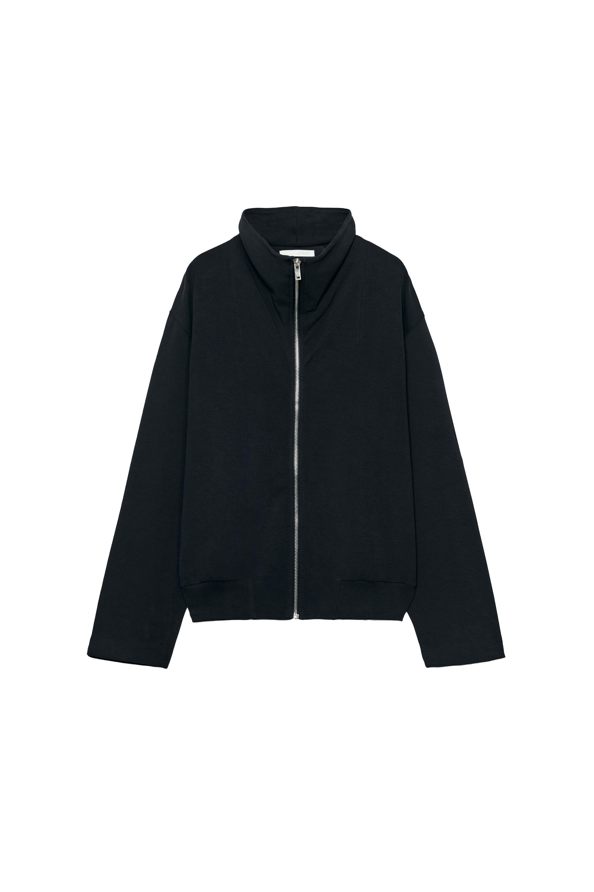 SUDADERA BOMBER INTERLOCK