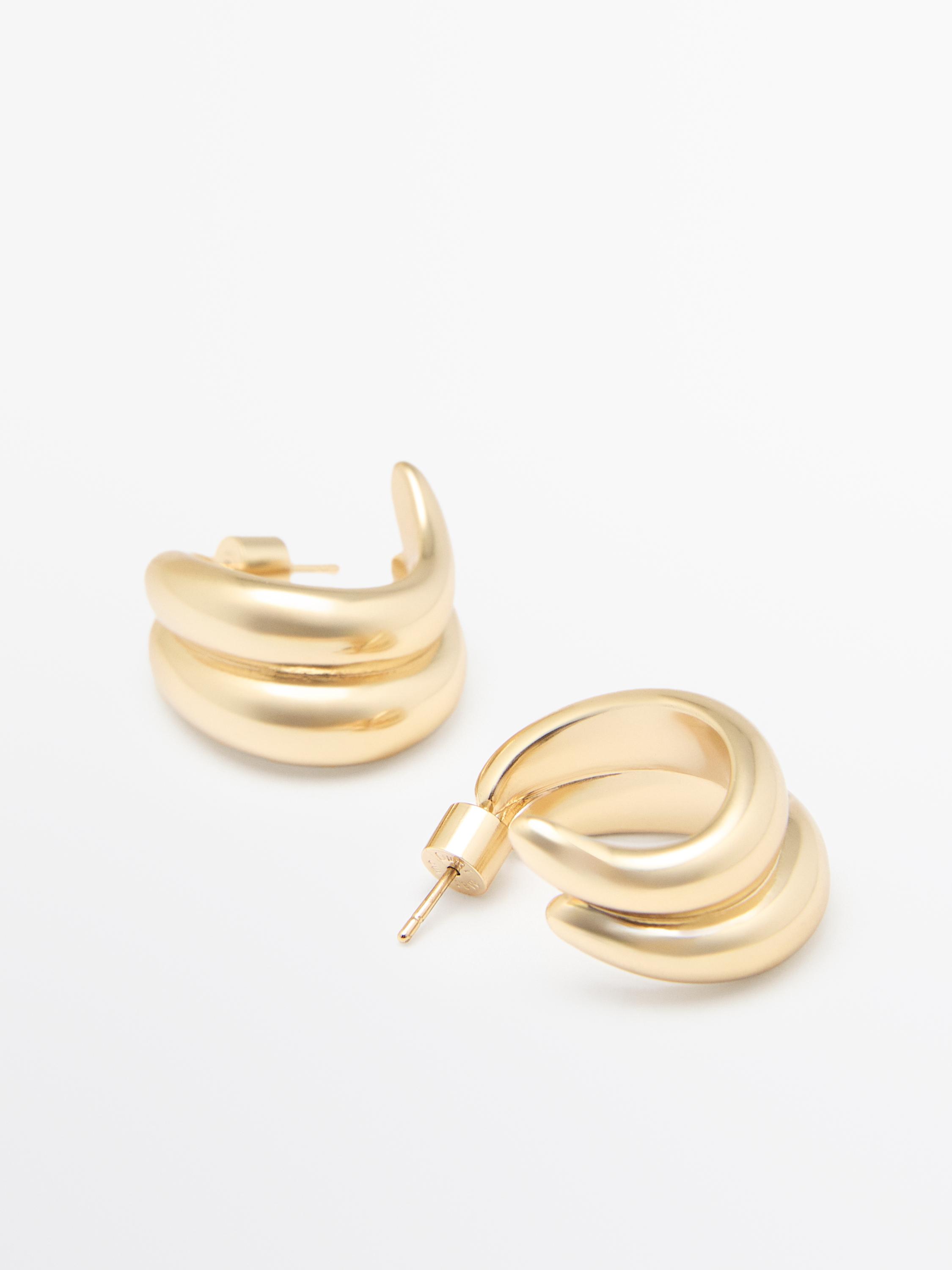 Wraparound hoop earrings