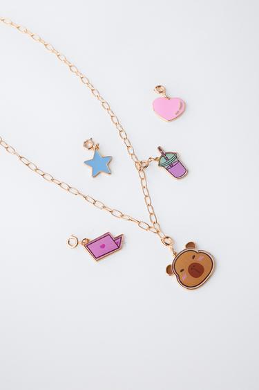 COLLIER MULTIPENDENTIFS INTERCHANGEABLES - Doré de Zara - Image 1