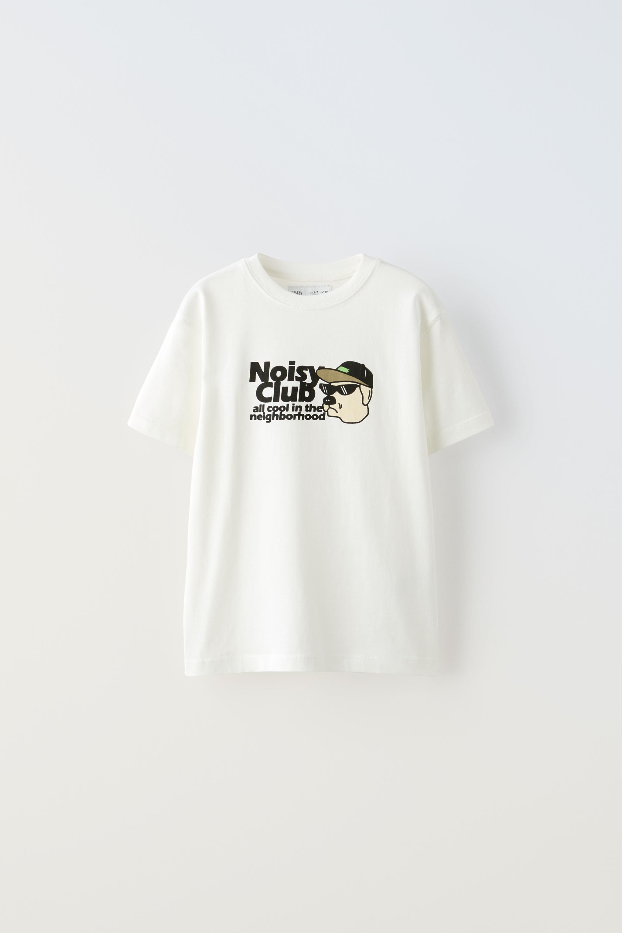 ドッグプリントＴシャツ - オフホワイト | ZARA Japan / 日本