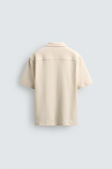 CHEMISE STRUCTURÉE TEXTURÉE - Écru de Zara - Image 7