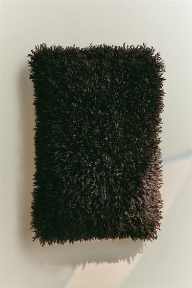 FUNDA COJÍN PELO ONDA - Marrón de Zara