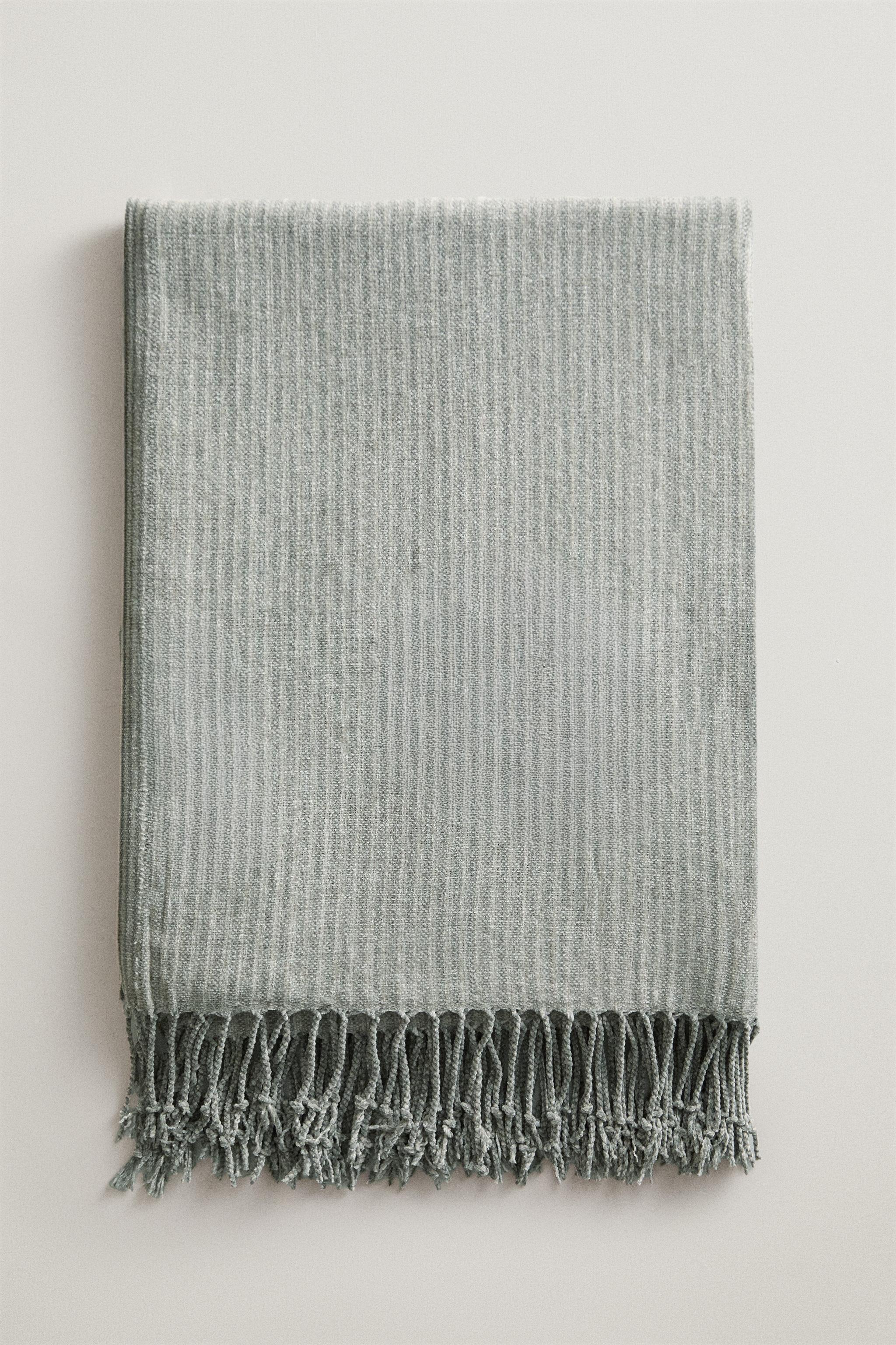 STRIPED CHENILLE BLANKET