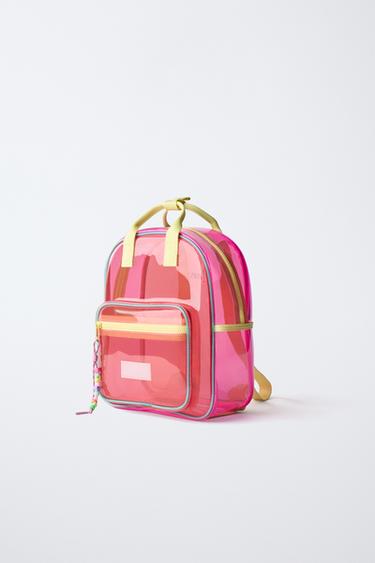 SAC À DOS EN VINYLE - Rose de Zara - Image 1