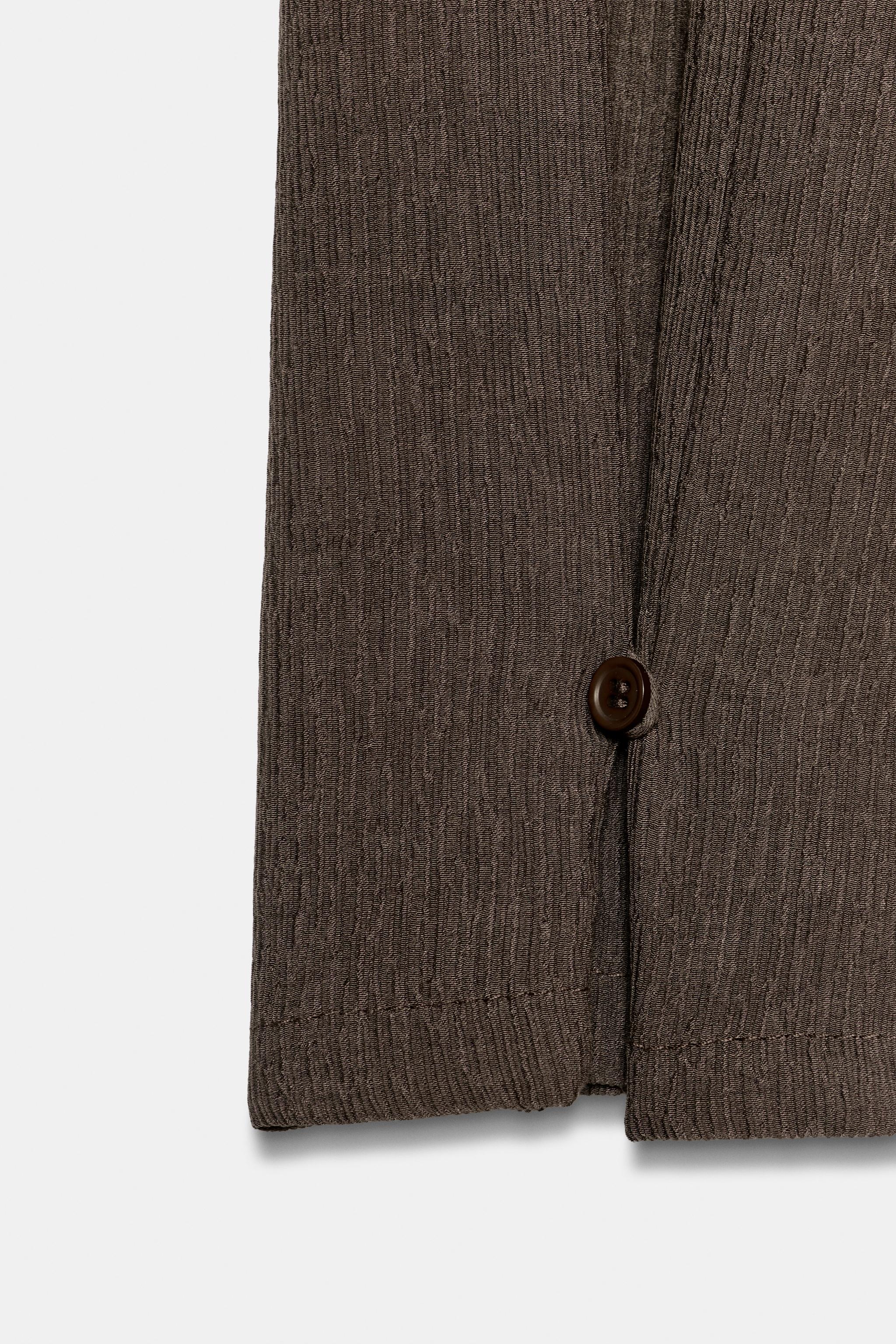 PANTALON TEXTURÉ À FOULARD