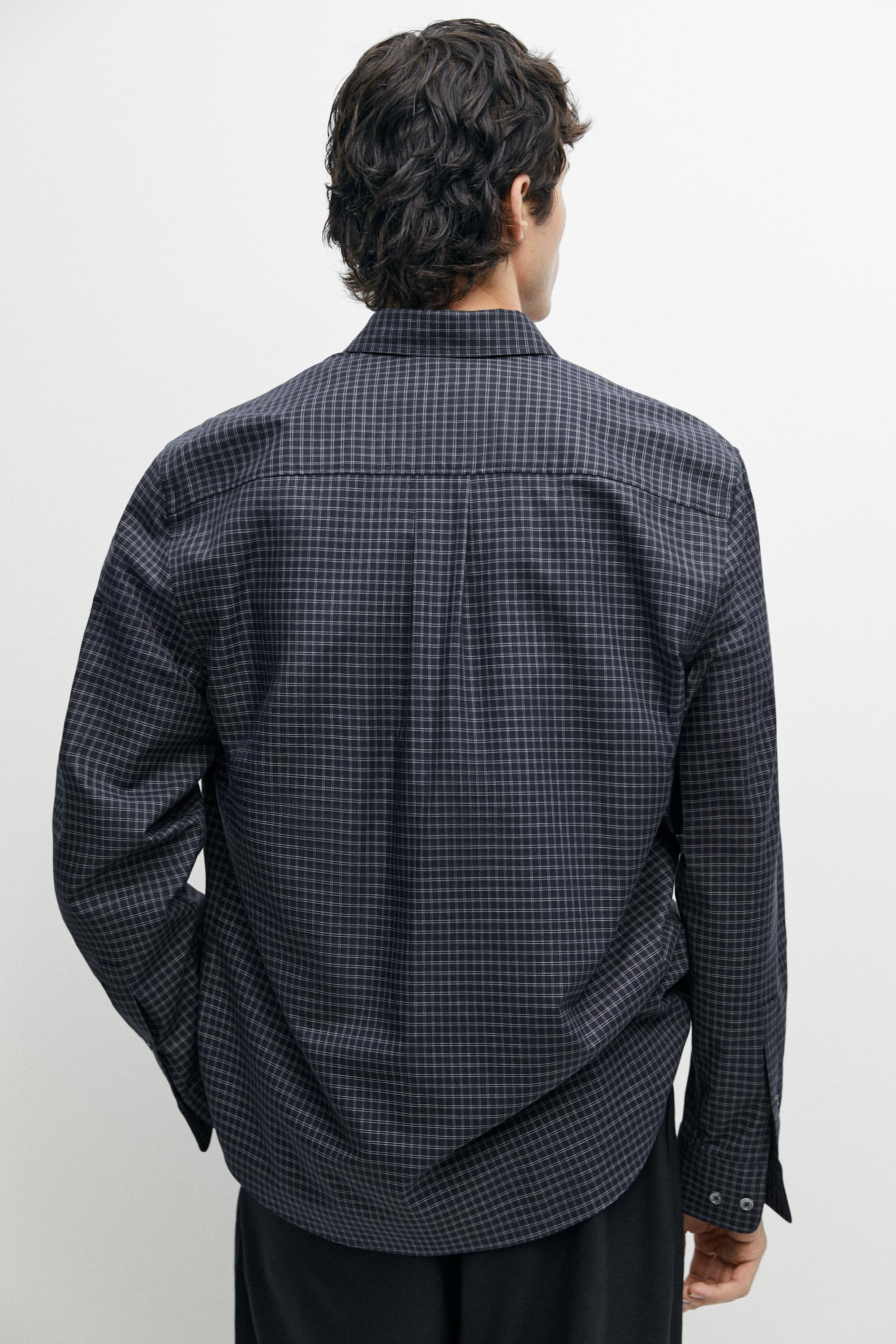 Regular fit check 100% cotton shirt