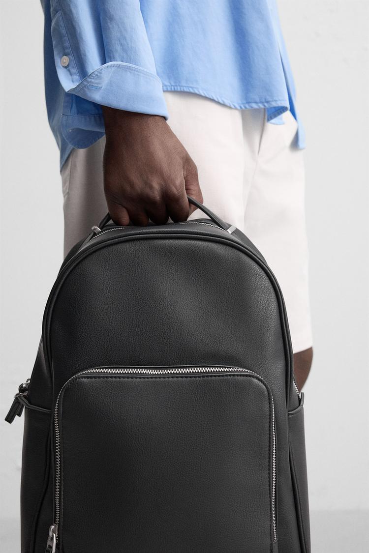 MOCHILA TEXTURA Negro ZARA España