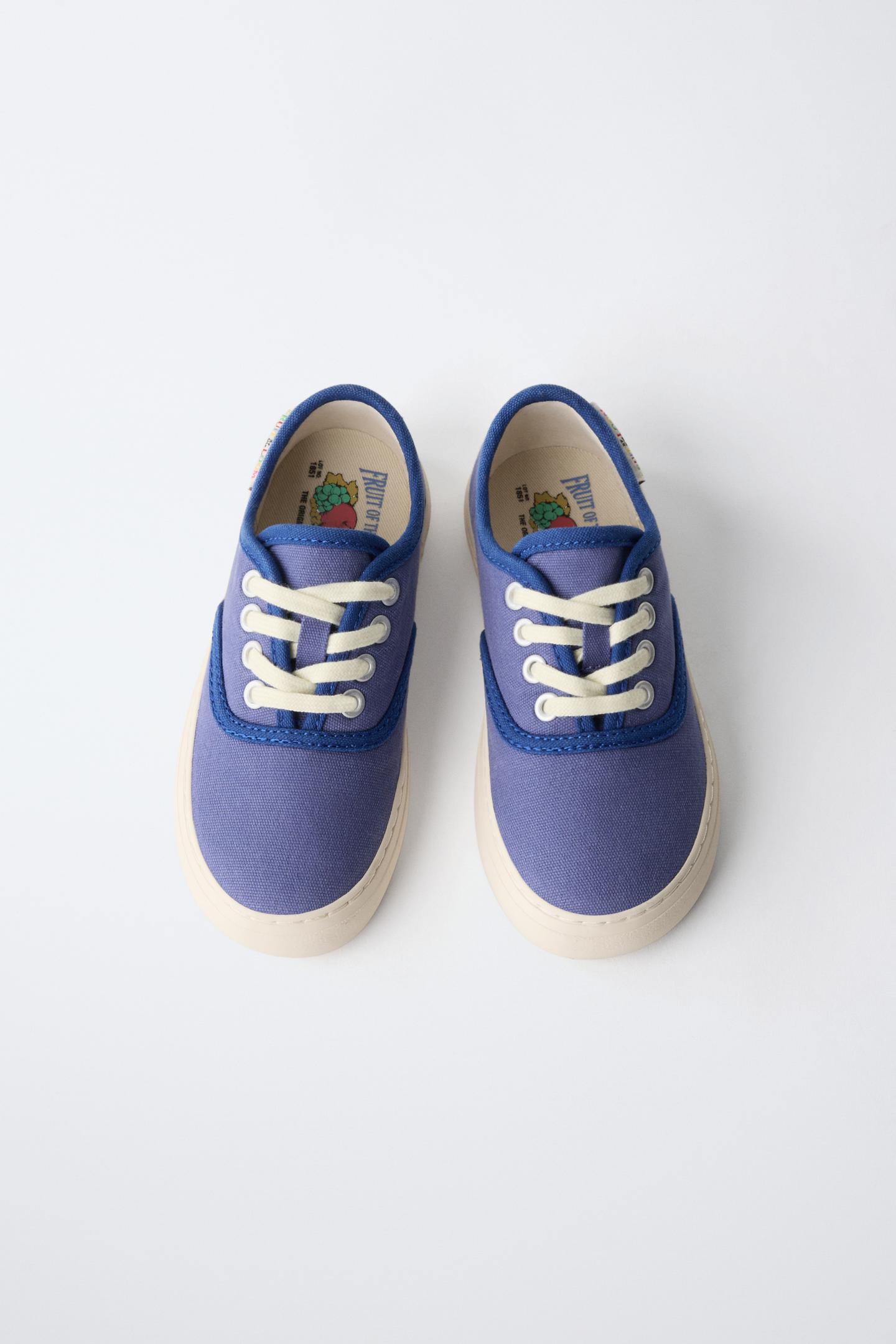 Детские кроссовки Zara Fruit OF the Loom™ Sneakers, цвет: Синий — фото 5