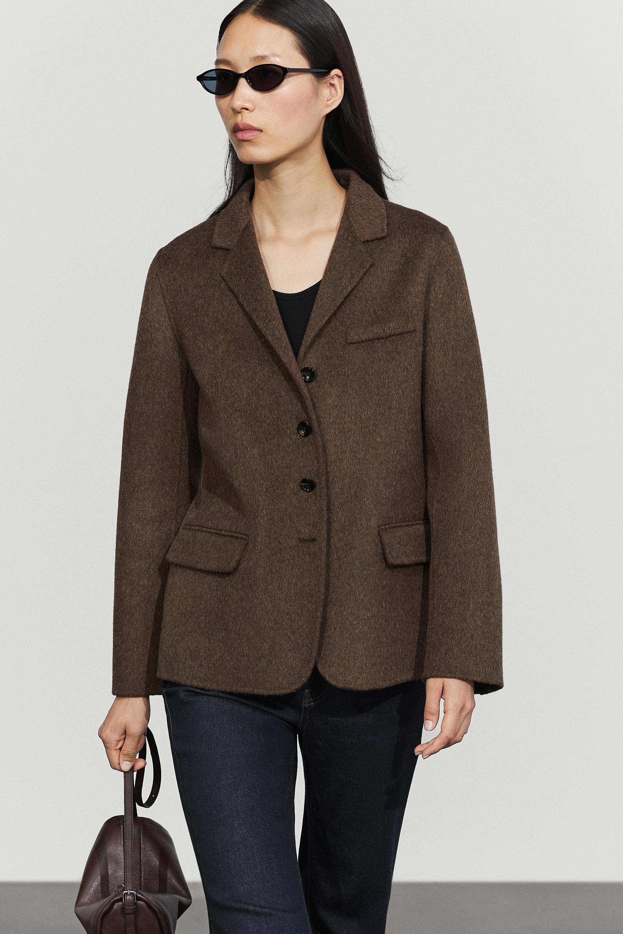 Wool blend blazer