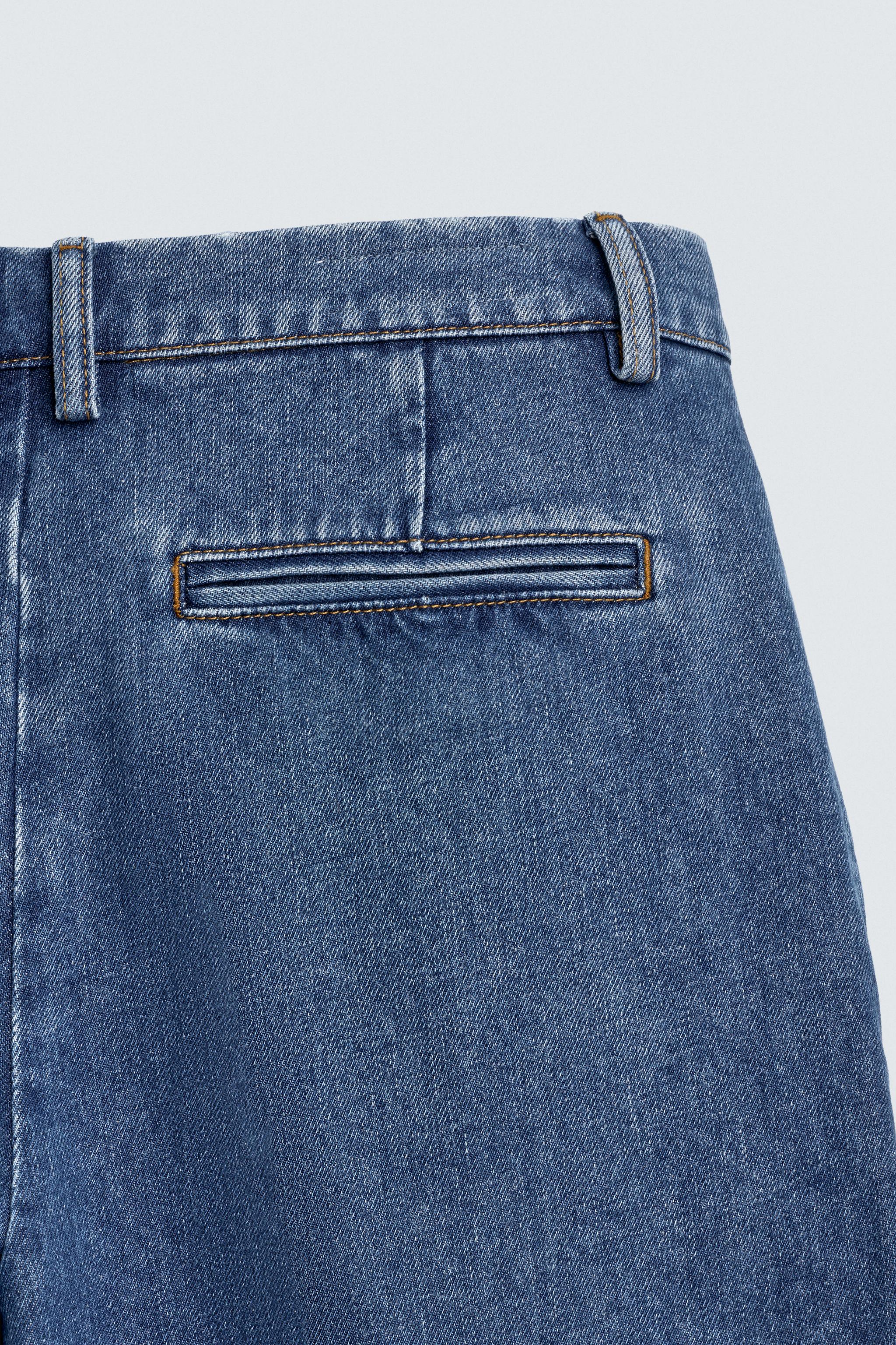 STRAIGHT FIT DENIM CHINO PANTS