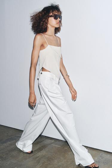 ASYMMETRIC CREPE TOP - Ice by Zara - Image 0