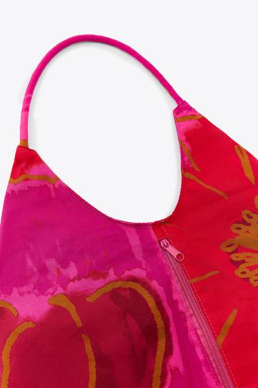 FLORAL PRINT MAXI BAG - Red by Zara - Image 5
