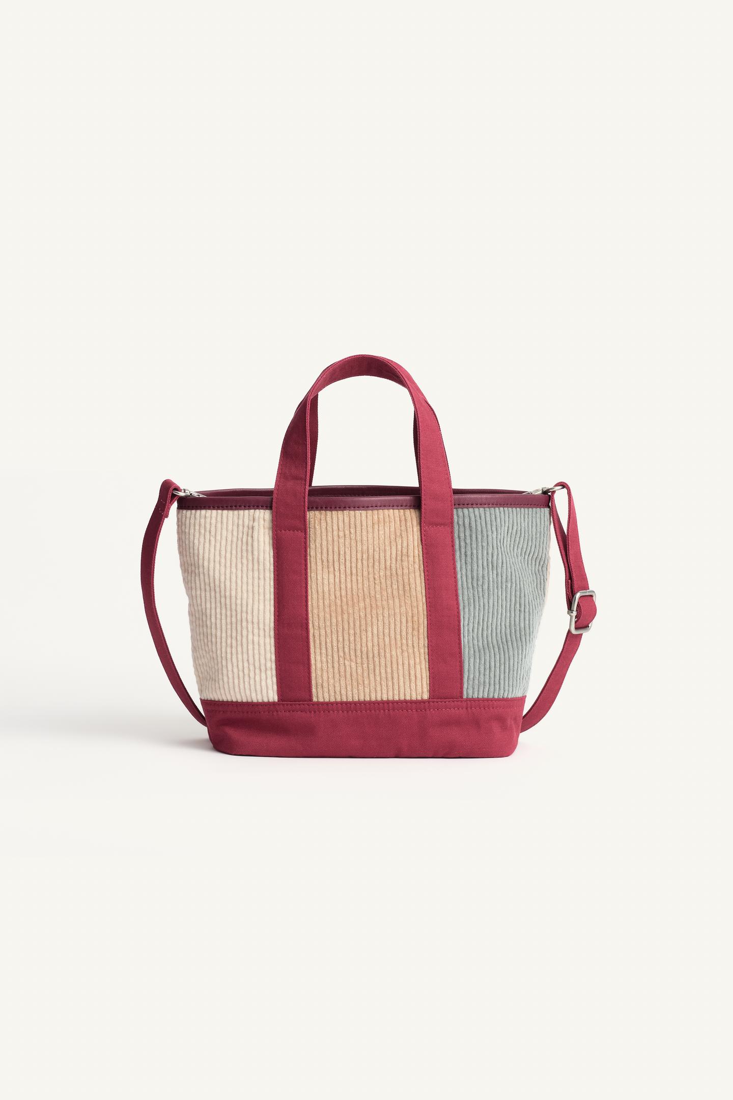 Детская сумка Zara Limited Edition Colorblock Corduroy Crossbody, цвет: Разноцветный — фото 5
