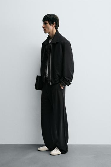 LOOSE-FITTING RELAXED FIT TROUSERS - Dark navy by Zara - Image 3