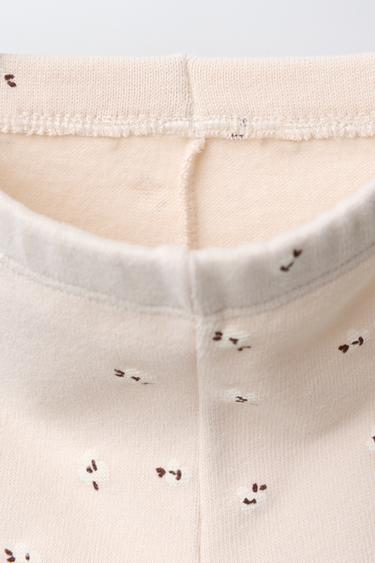 LEGGING BIEN CHAUD À FLEURS - Rose de Zara - Image 2