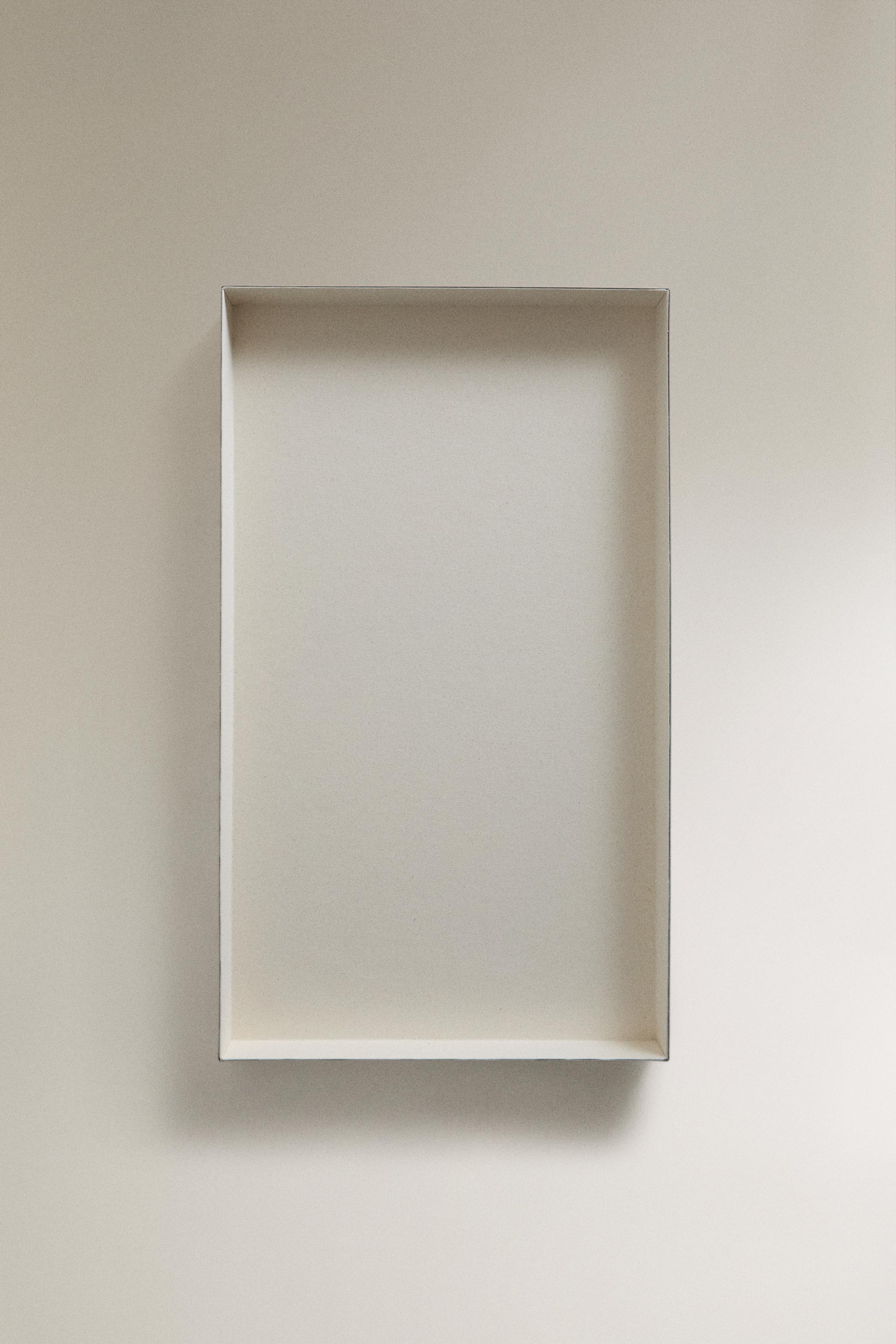 METAL AND FABRIC ORGANIZER TRAY