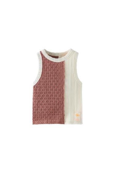 CAMISETA COMBINADA TRICOT