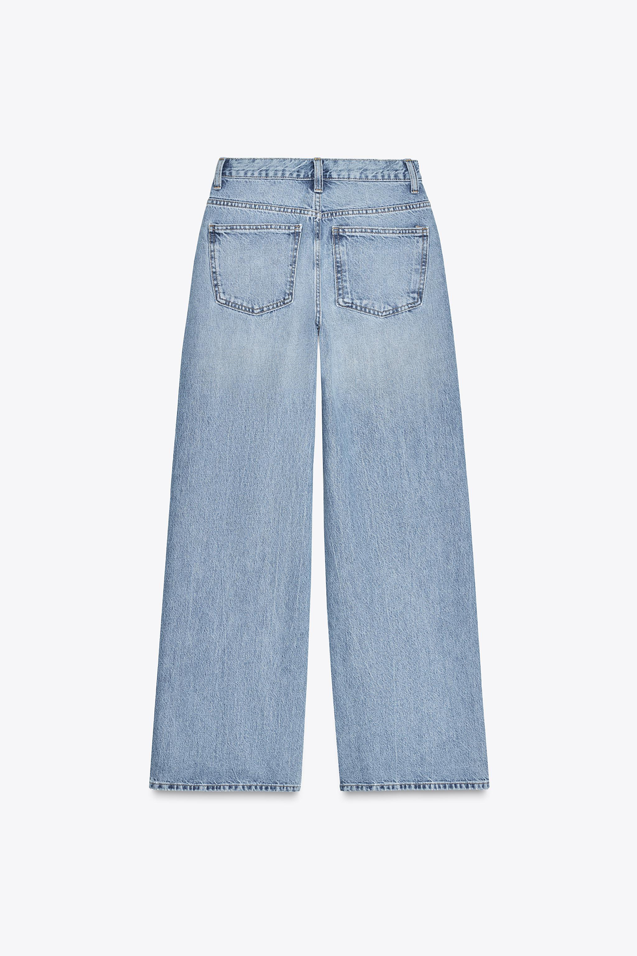 PUBLIC DENIM ホワイト ワイドレッグデニム【サイズ2】 レディース