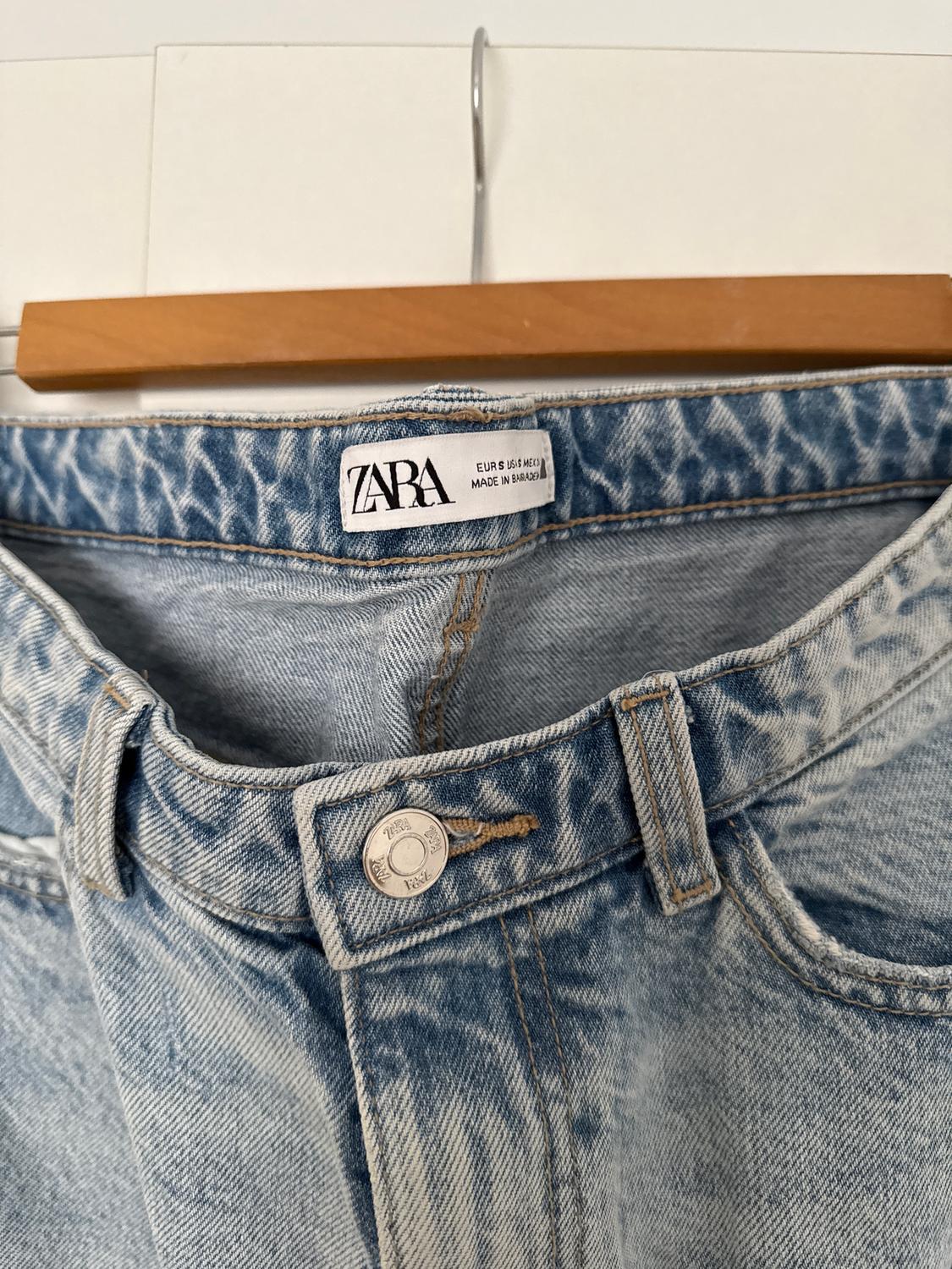 Z1975 DENIM MIDI SKIRT WITH SLIT - Image 3