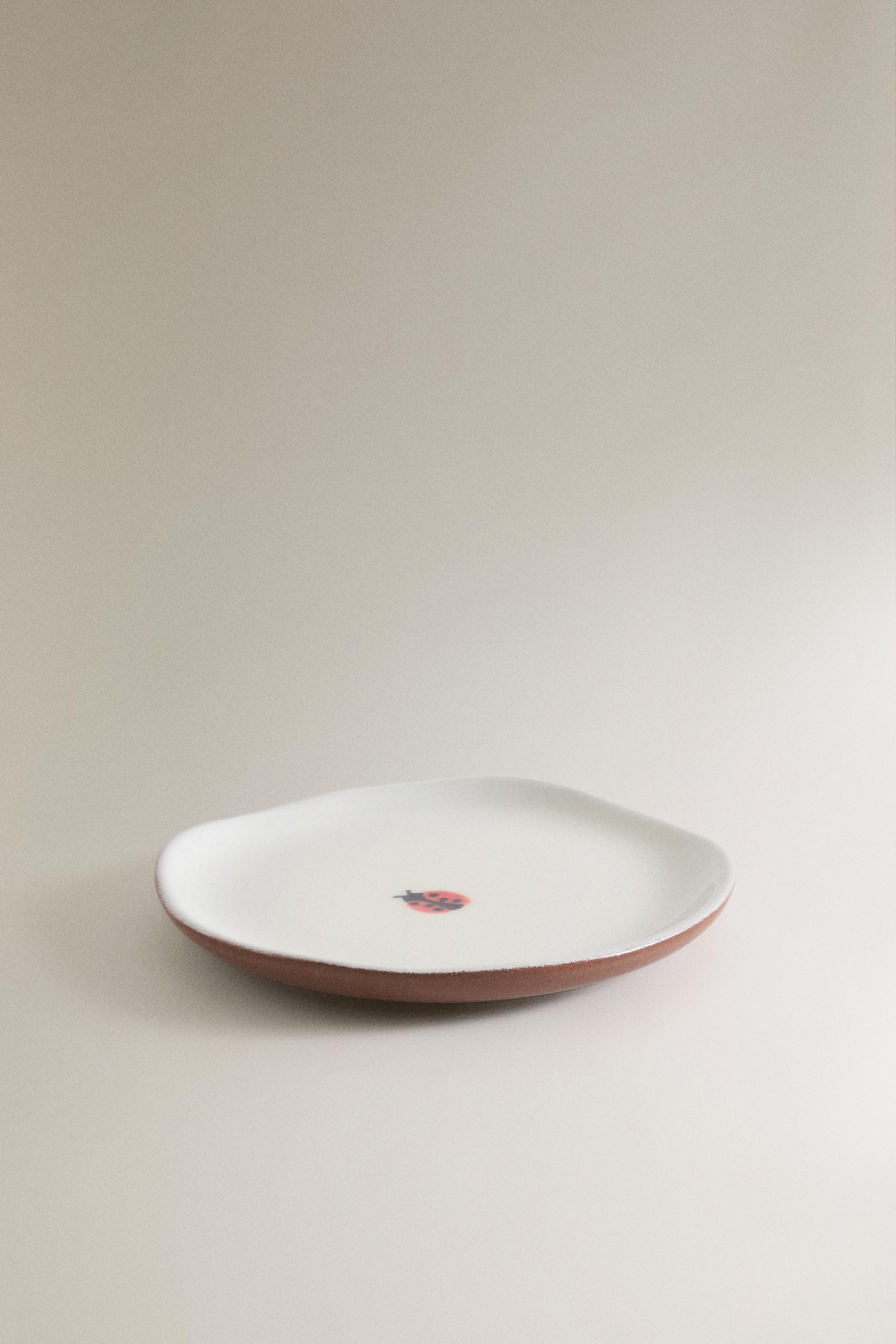 LADYBUG BATHROOM SOAP DISH — Beige