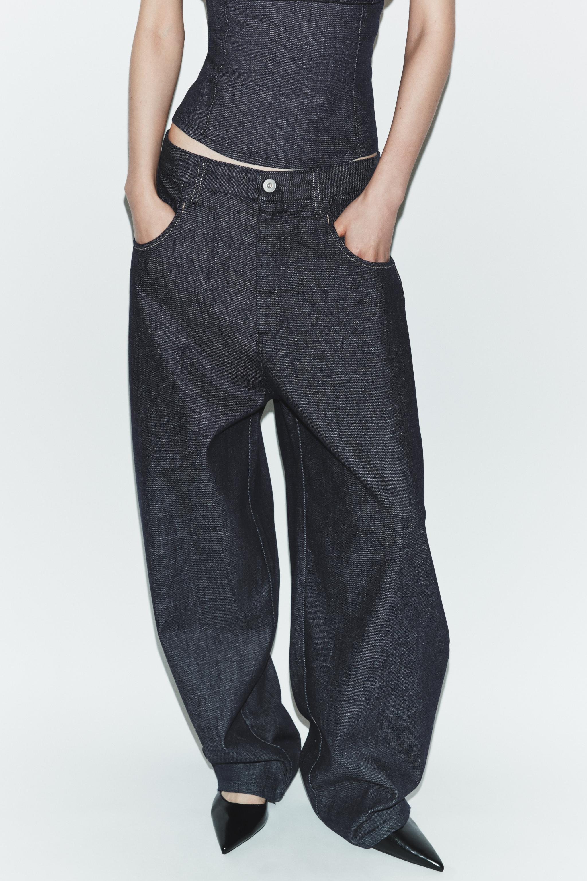 JEAN TRF BARREL TAILLE HAUTE