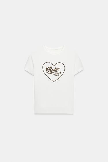 SAMARRETA MÀNIGA CURTA TEXT - Blanc de Zara
