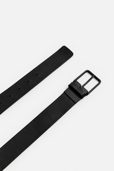 CEINTURE RÉVERSIBLE EN CUIR - Noir de Zara - Image 1