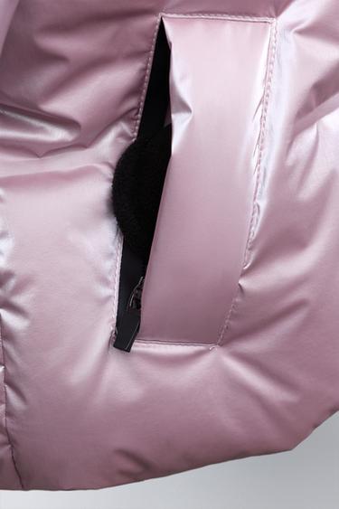 METALLIC 80% DOWN AND 20% FEATHER WATER-RESISTANT AND WINDPROOF PUFFER JACKET RECCO® SYSTEM SKI COLLECTION - 140 by Zara - Image 7