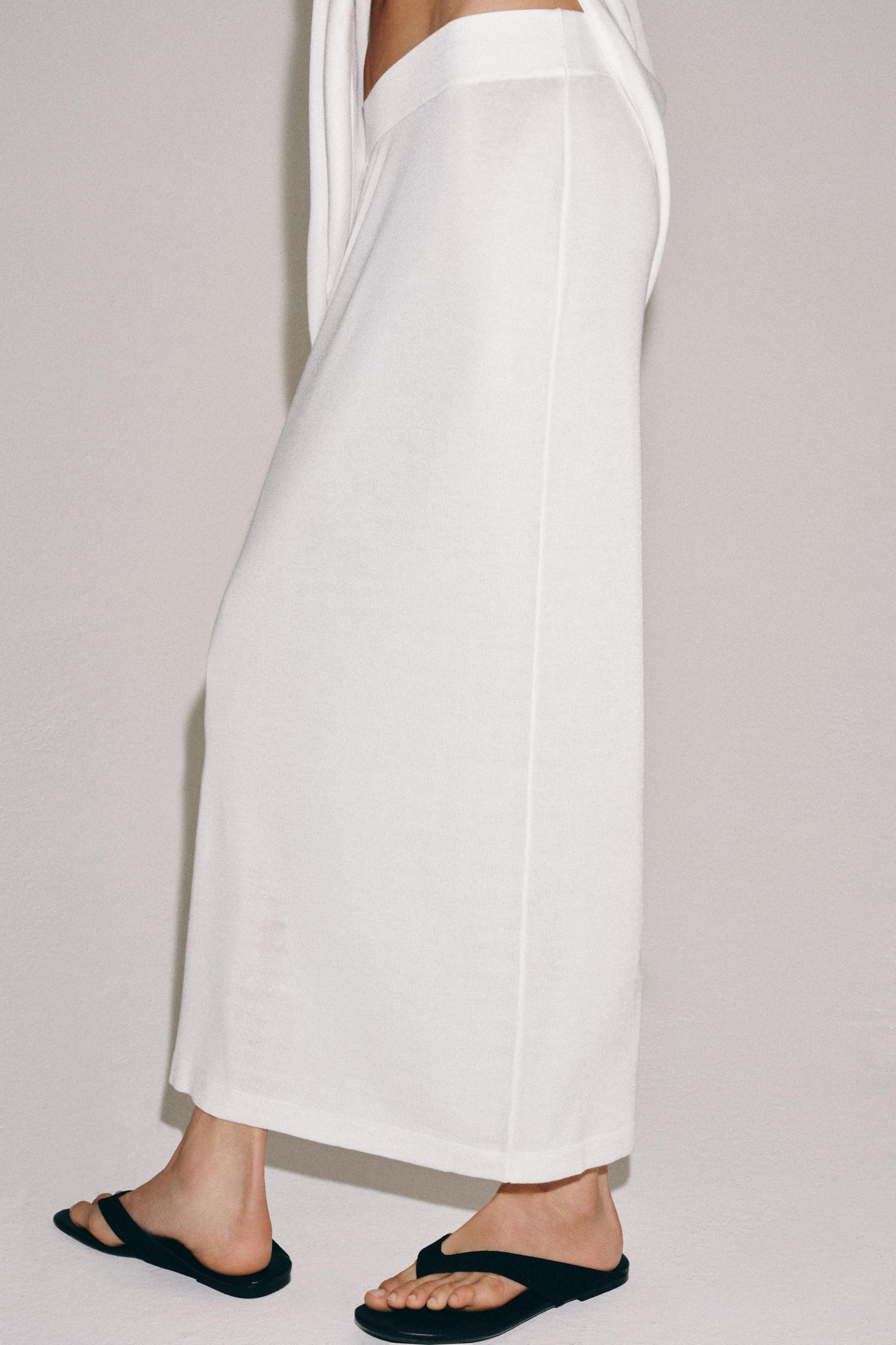 KNIT MIDI SKIRT