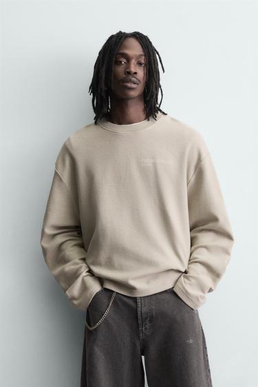 SUDADERA ESTRUCTURA ESTAMPADOS - Arena de Zara