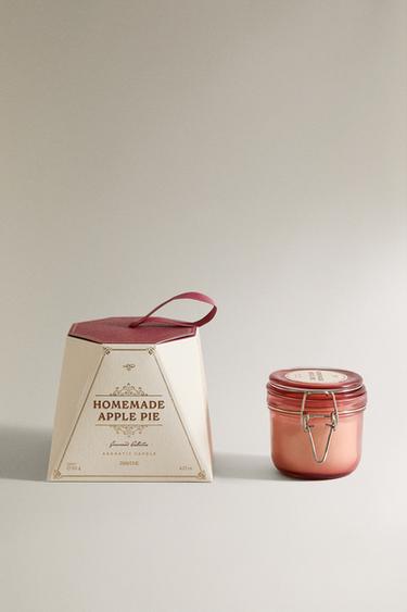 (120 G) HOMEMADE APPLE PIE SCENTED CANDLE - Burgundy by Zara - Image 0