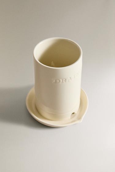 ÉGOUTTOIR À COUVERTS EN CÉRAMIQUE - Crème de Zara - Image 1