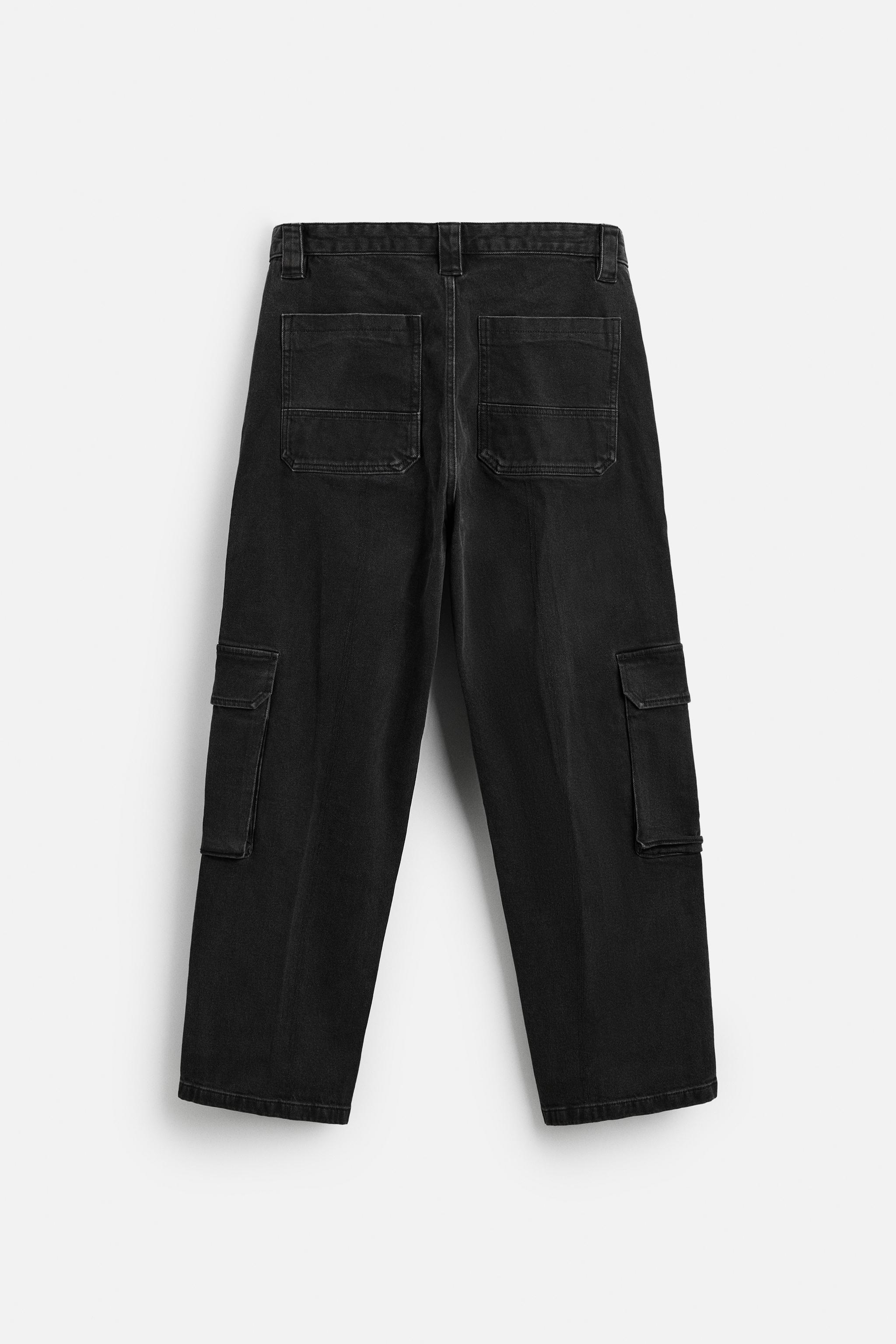 Pantaloni Cargo Pantaloni Cotone Zara Denim Pantaloni Slim Uomo