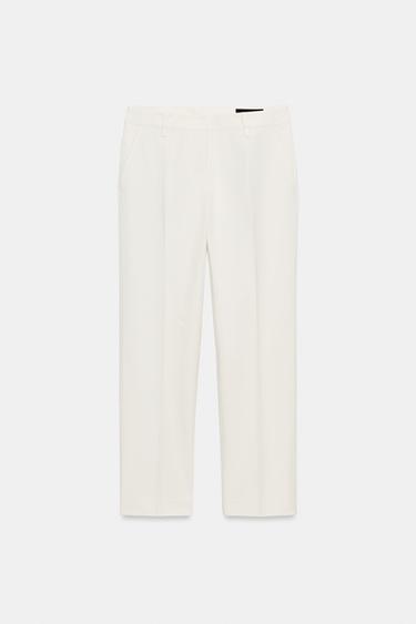PANTALON CHINO DROIT ZW COLLECTION - Écru de Zara - Image 3