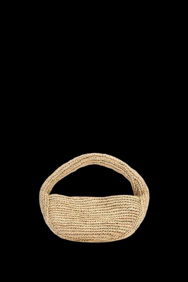 RAFFIA HANDBAG - Light beige by Zara - Image 0