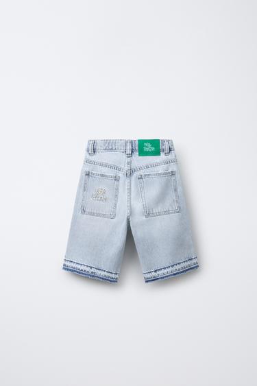 SHORT EN DENIM RELAXED BAGGY - Bleu de Zara - Image 1