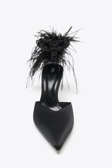 FEATHER FANTASY HIGH HEELS - Black by Zara - Image 4