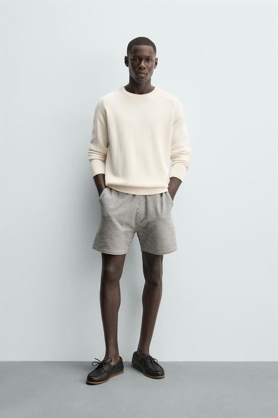 REGULAR FIT SEERSUCKER SHORTS from Zara - $49.90
